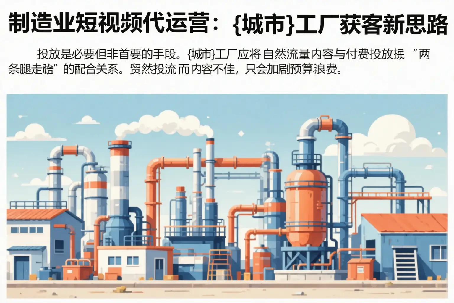 制造业短视频代运营:罗江工厂获客新思路